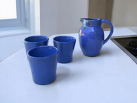 Conjunto Leiteira e 4 Copos