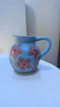 Conjunto de Jarra e copo Flower